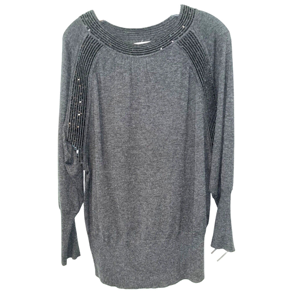 Laurel by Escada Sequin Cashmere Wool Top Sz. 42 NWOT